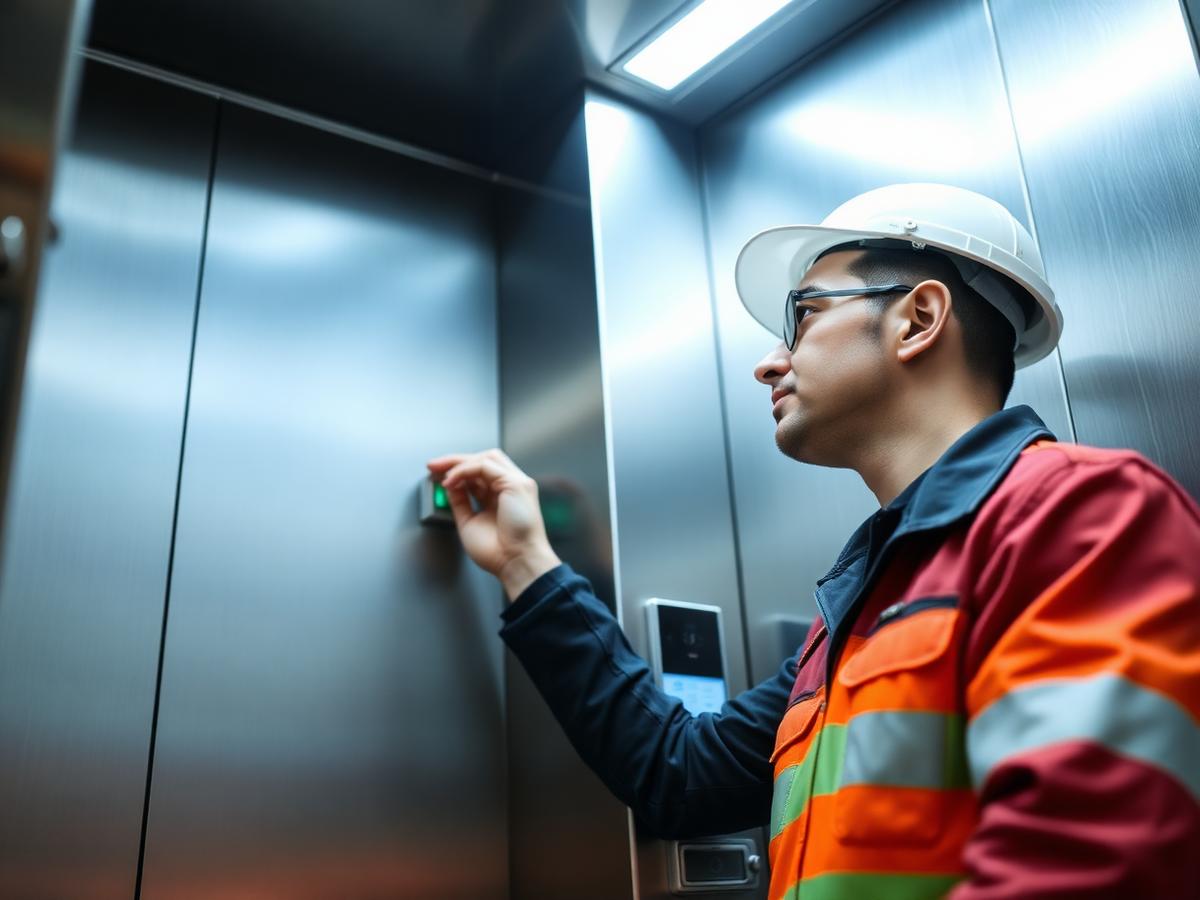Técnico especializado RCV realizando inspeção